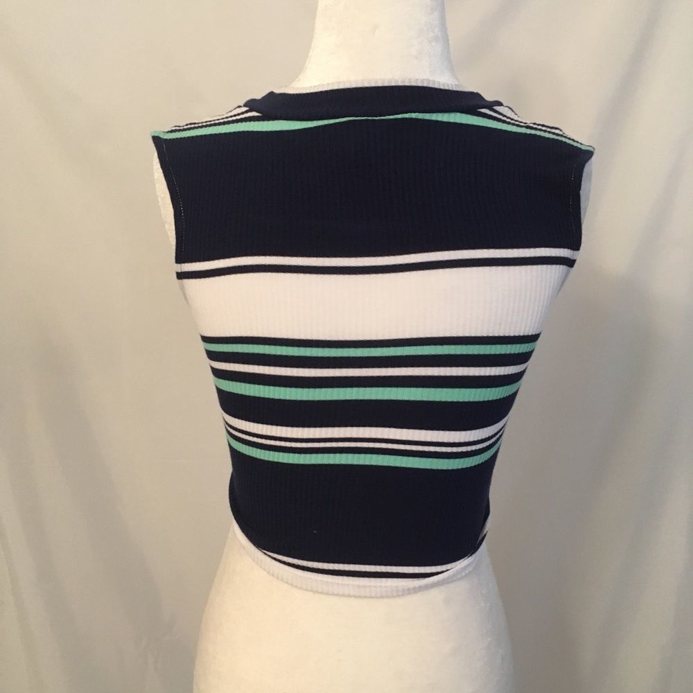 Stripped Crop Top - image 3